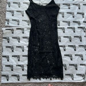 Elegant Black Lace Dress